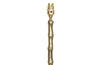 BRASS FAUX BAMBOO VINTAGE FLOOR LAMP