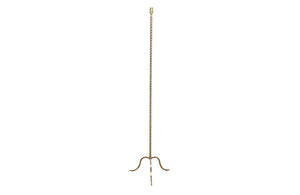 FRENCH BRASS BARLEY-TWIST FLOOR LAMP