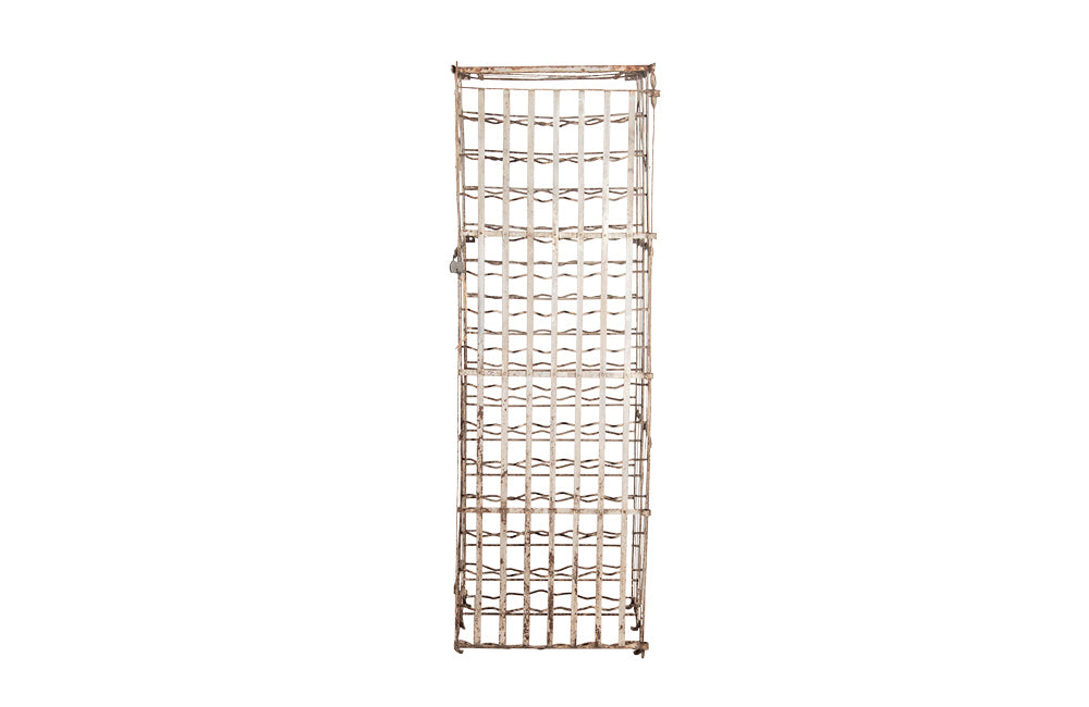 French Wine Cage - Bottle Rack - French Antiques - Iron - Mid Century Furniture - French Mid Century Furniture - AD & PS Antiques