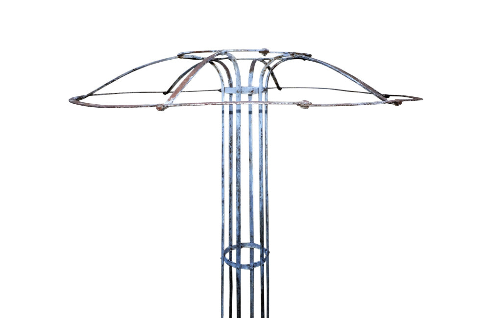French Iron Rose Parasol - Plant Support - Garden Antiques - French Antiques -AD & PS Antiques