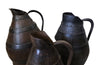 SET OF THREE BURGUNDY WINE JUGS