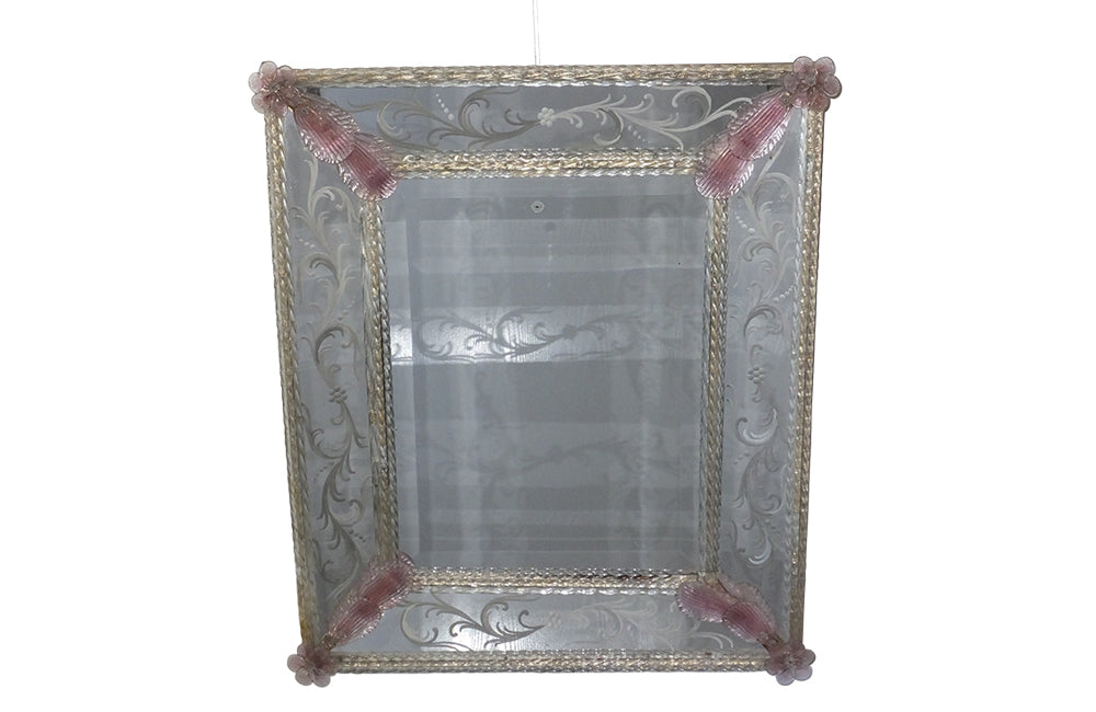 Mid 20th Century Venetian Mirror - Murano Glass Mirror - Italian Mid Century Mirrors -Mid Century Modern - Mirrors - Antique Mirrors -Antique Shops Tetbury - AD & PS Antiques