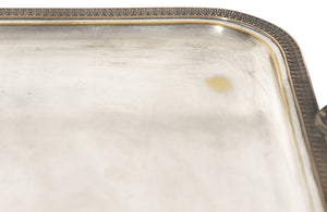 LARGE SILVER PLATE NEOCLASSICAL REVIVAL TRAY