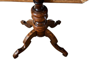 Italian Marquetry Tilt-Top Table - Antique Furniture - Italian Antique Furnitue - Decorative Antiques - Marquetry Table - Occasional Tables - Centre Tables - Side Tables - Pedestal Table - Antique Shops Tetbury - adpsantiques - AD & PS Antiques