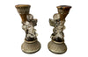 Pair Of Winged Cherub Vintage Glass Candlesticks - Decorative Accessories - Candle Lighting - French Decorative Accessories - Antique Lighting - Vintage Candlesticks - Antique Shops Tetbury - AD & PS Antiques