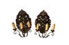 Pair of 19th Century Italian Carved Giltwood Mirrored Appliques – Decorative Antiques - Antique Wall Lights - AD & PS Antiques