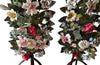 Large Pair of French Tole & Porcelain Bouquets - French Decorative Antiques - Decorative Antiques - Tole Flowers - Decorative Antiques - French Antiques - Antique Shops Tetbury - AD & PS Antiques