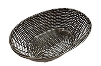 Small Oval Silver Plate Woven Bread Basket - French Antiques - Decorative Antiques - French Antiques UK - AD & PS Antiques