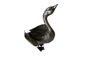 Decorative Goose Centrepiece - Decorative Accessories - Silverplate Goose - Table Vase - Centrepiece - Mid Century Accessories - Unique Accessories - Decorative Accessories - Gift Ideas - Antique Shops Tetbury - Animalia - AD & PS Antiques 