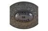 OLD FRENCH 'HUSSIER DE JUSTICE' PLAQUE