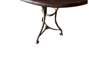 FRENCH ANTIQUE ARRAS IRON TABLE