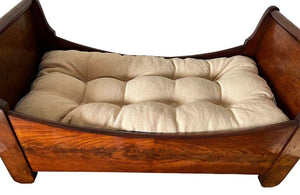 Small French Empire Dog Bed - French Antique Furniture - French Antiques - Antique Dog Bed - Decorative Antiques - Mahogany Dog Bed - AD & PS Antiques