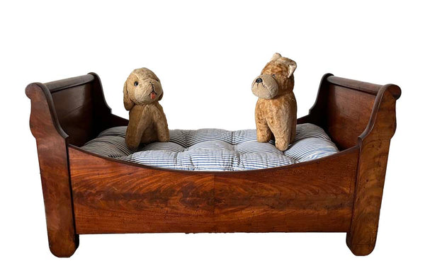 Small French Empire Dog Bed - French Antique Furniture - French Antiques - Antique Dog Bed - Decorative Antiques - Mahogany Dog Bed - AD & PS Antiques