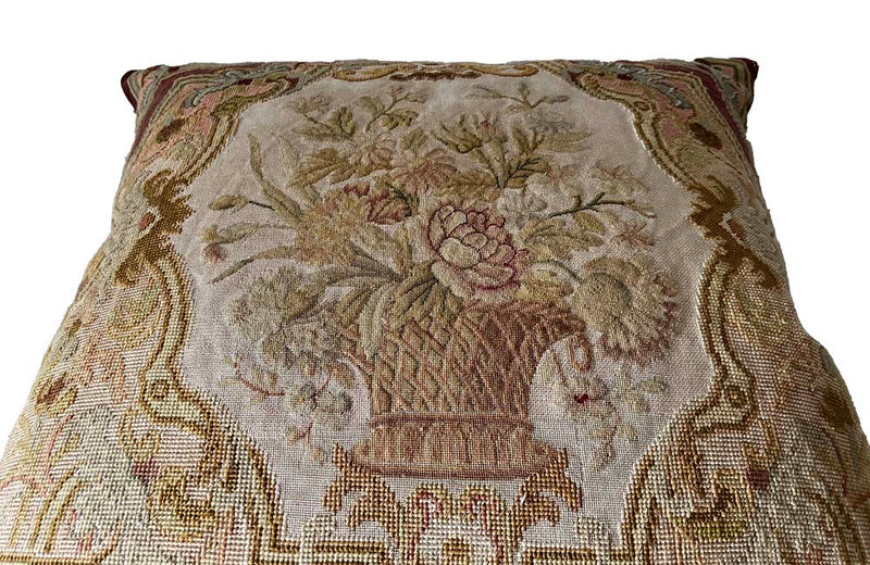 19th Century Tapestry Cushion - French Decorative Antiques - Antique Cushions - Antique Textiles -Decorative Accessories - Tapestry Cushion - Soft Furnishings - Antique Shops Tetbury - adpsantiques - AD & PS Antiques