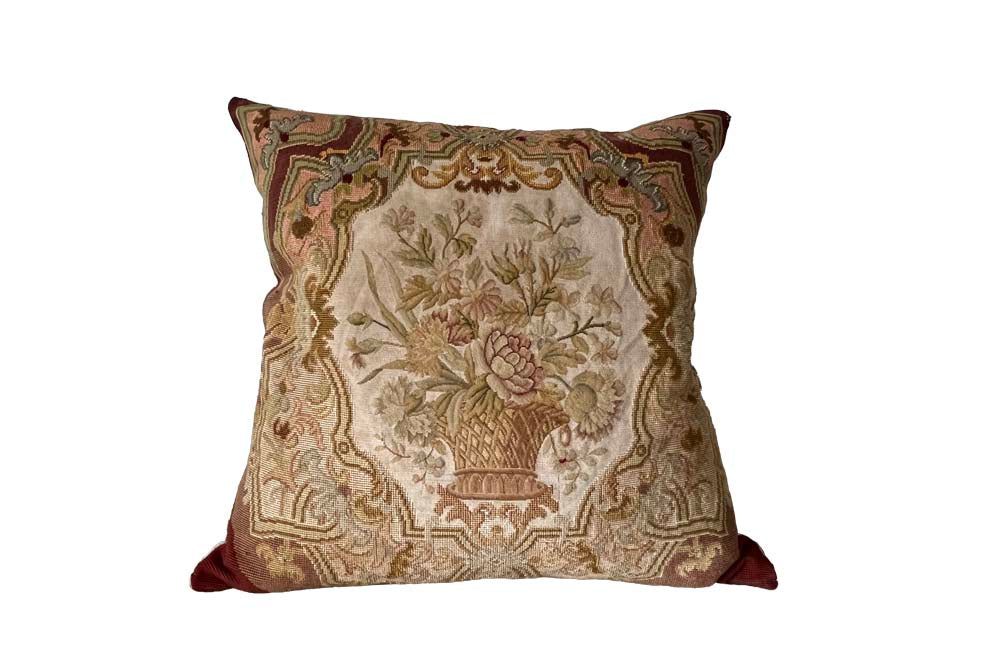 19th Century Tapestry Cushion - French Decorative Antiques - Antique Cushions - Antique Textiles -Decorative Accessories - Tapestry Cushion - Soft Furnishings - Antique Shops Tetbury - adpsantiques - AD & PS Antiques