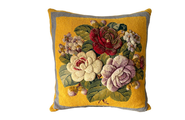 Tufted Tapestry Cushion - Decorative Accessories - Soft Furnishings - Cushions - Decorative French Accessories - Antique Shops Tetbury - AD & PS Antiques
