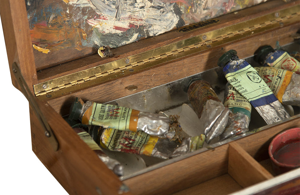 Vintage Artists Paint Box & Palette Set - French Antiques - Decorative Accessories - Artists Palette- Paint Box -AD & PS Antiques