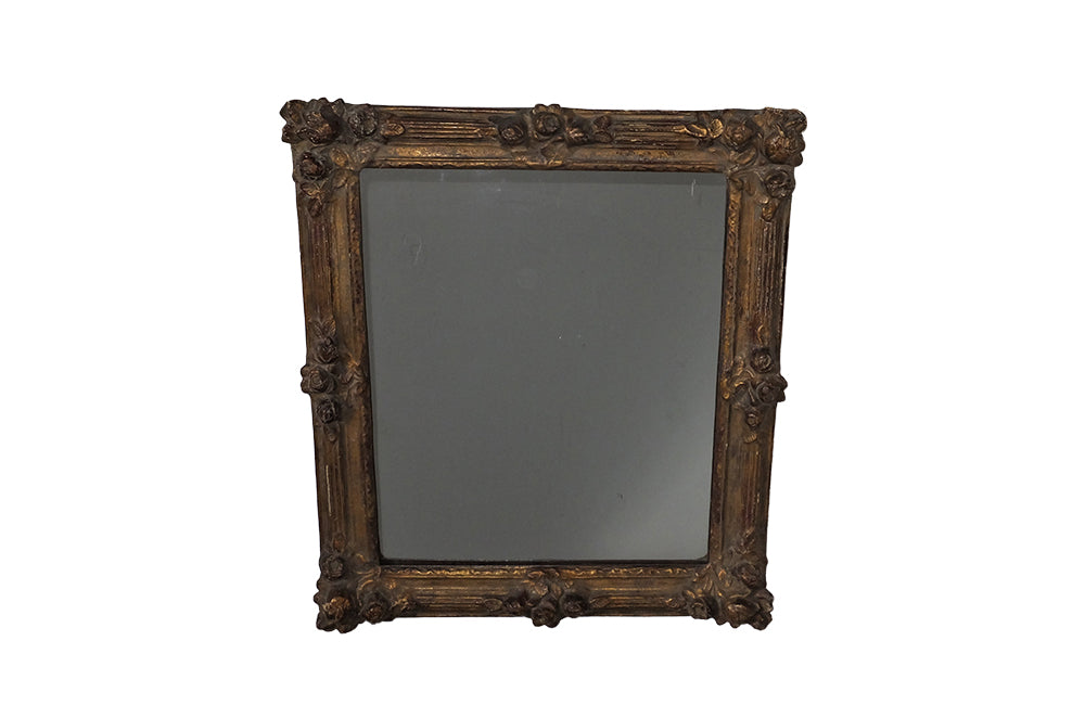 19th Century Papier Mache Framed Mirror - French Antique Mirrors - Mirrors -Papier Mache - Trompe L'oeil - French Decorative Antiques -AD & PS Antiques