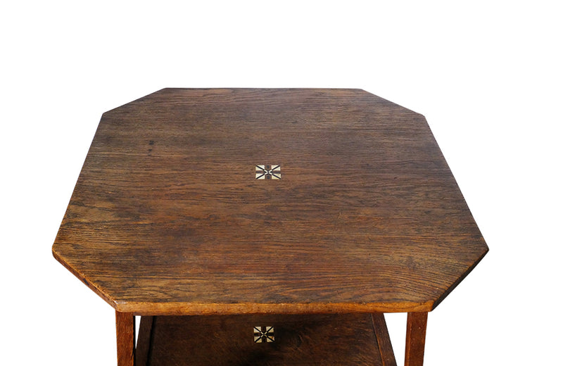 Arts & Crafts Oak Side Table - Decorative Antiques - Aesthetic Movement Furniture - Antique Side Table - Antique Table - Scottish Antique Furniture - Antique Tables - Antique Furniture - AD & PS Antiques