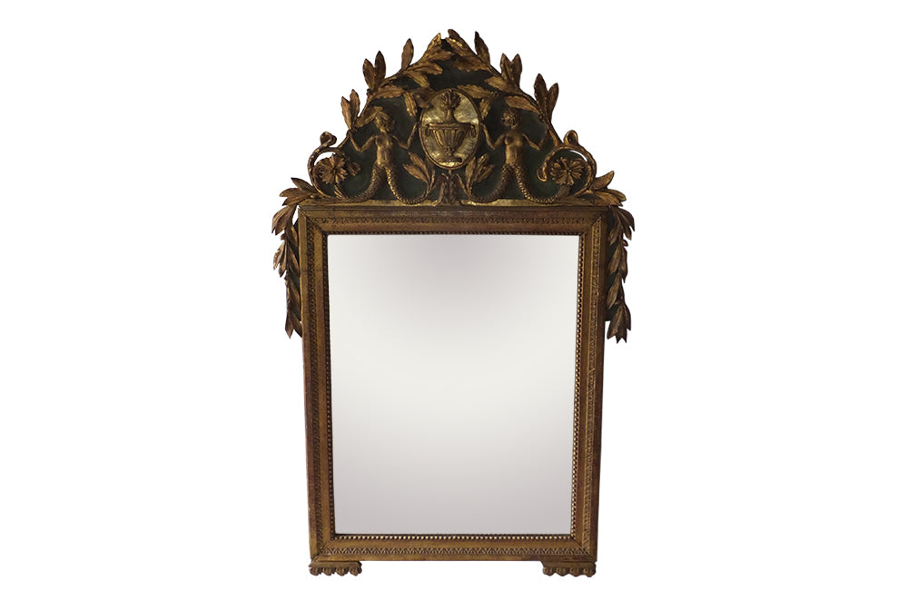 Rare 18th Century Provencale Mirror-Antique French Mermaid Mirror-Period Mirror-Mirror-Antique Mirrors-Decorative Mirror-Rare Antiques-French Antiques-AD & PS Antiques
