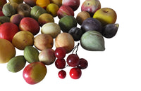 Collection of marble fruit-trompe l'oiel-decorative antiques-italian marble fruit-Italian Antiques-AD & PS Antiques