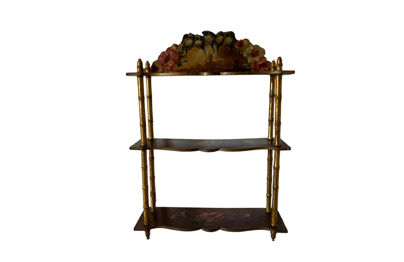 Small French Decorative Faux Bamboo Shelves - Antique Shelves -  French Antiques - Decorative Antiques - AD & PS Antiques