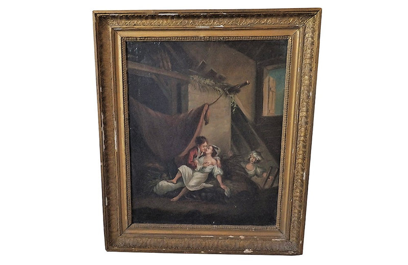 Early 19th Century Oil Painting - Portait Painting - Wall Art- French Antique Paintings - French Antiques - Paintings - Decorative Accessories - Wall Art - AD & PS Antiques