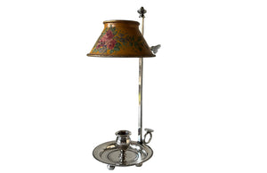 French Tole & Silverplate Candlestick - French Decorative Antiques - French Decorative Accessories - Antique Lighting - Antique Candlesticks - Antique Toleware - Antique Shops Tetbury - adpsantiques - AD & PS Antiques