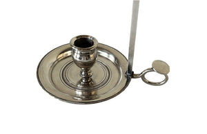French Tole & Silverplate Candlestick - French Decorative Antiques - French Decorative Accessories - Antique Lighting - Antique Candlesticks - Antique Toleware - Antique Shops Tetbury - adpsantiques - AD & PS Antiques