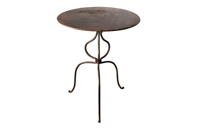 20th Century French Iron Gueridon Table - Garden Antiques - French Garden Antiques - Antique Iron Garden Table - Antique Garden Tables - French Garden Table - Garden Antiques - AD & PS Antiques 