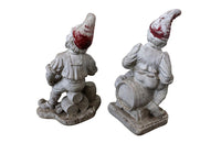 Pair of French Garden Gnomes- Garden Antiques - Decorative Accessories - Garden Gnomes - Garden Accessories - AD & PS Antiques