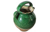 19th Century Green Glazed French Pottery Jug - Decorative Antiques - French Garden Antiques - Green Glazed Pottery - French Pottery Cruche -Decorative Antiques - French Decorative Antiques - Antique Shops Tetbury - Ceramics - AD & PS Antiques 
