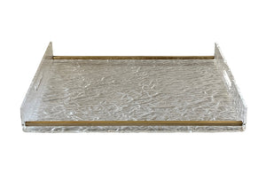 Willy Rizzo Style Ice Effect Lucite Tray - Mid Century Modern Accessories - Vintage Trays - Decorative Accessories - Antique Shops Tetbury - adpsantiques - AD & PS Antiques
