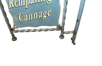 French Iron Chair Caner Shop Sign - French Decorative Antiques - Wall Art - Garden Decoration - Wall Decoration - Advertising Signs - Antique Shops Tetbury - adpsantiques - AD & PS Antiques