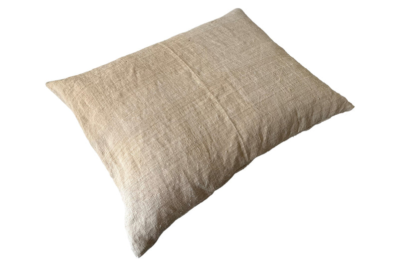 Large Antique Hemp Linen Cushion - Antique Textiles - French Decorative Antiques - Decorative Accessories - Cushions - Pillows - Antique Shops Tetbury - adpsantiques - AD & PS Antiques