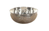 LARGE SILVER PLATE HAMMERED BOWL