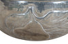 LARGE SILVER PLATE HAMMERED BOWL
