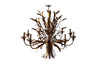 Large Wheatsheaf Gilt Metal Chandelier - Hollywood Regency - Mid Century Modern Lighting - French Decorative Antiques - Vintage Lighting - Large Chandelier - Hanging Light - Antique Lighting - Wheatsheaf Chandelier - Antique Shops Tetbury - adpsantiques - AD & PS Antiques
