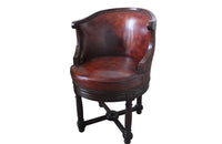 LEATHER SWIVEL DESK CHAIR