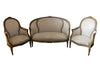 Louis XVI Style Salon Suite- French Antiques- Seating - Antique Seating - Antique Canape - Antique Armchairs - AD & PS Antiques