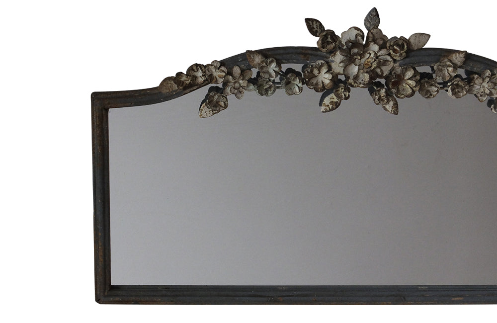 Decorative Metal framed French Mirror-Tole Flower Mirror-Decorative Mirrors-Mirrors-French Vintage Mirrors-AD & PS Antiques