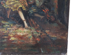 PAINTING OF GYPSY DANCER AND MUSICIANS
