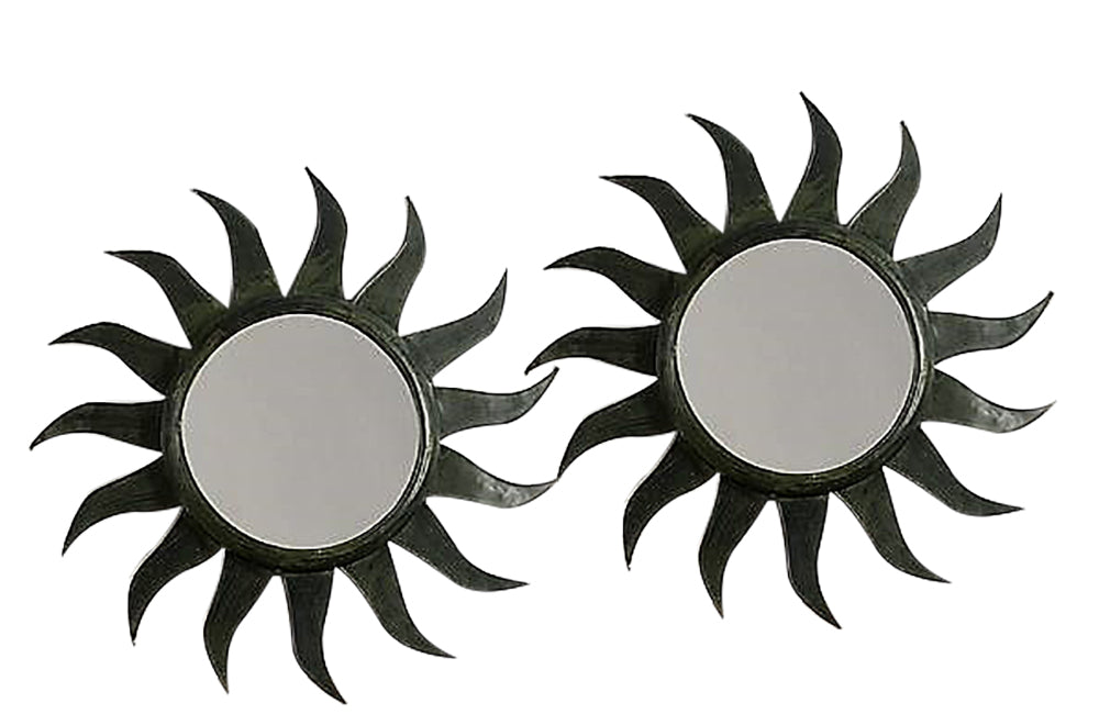 Pair of Sunburst Mirrors - Mid Century Mirrors - French Decorative Antiques - AD & PS Antiques