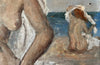 Nudes On A Beach Signed Oil On Canvas - French Decorative Antiques - Artwork -Wall Art - Painting - Oil On Canvas - Signed Painting - Wall Decoration - Decorative Accessories - Beach House - Antique Shops Tetbury - adpsantiques - AD & PS Antiques