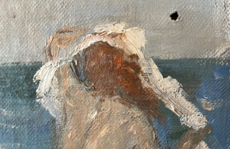 Nudes On A Beach Signed Oil On Canvas - French Decorative Antiques - Artwork -Wall Art - Painting - Oil On Canvas - Signed Painting - Wall Decoration - Decorative Accessories - Beach House - Antique Shops Tetbury - adpsantiques - AD & PS Antiques