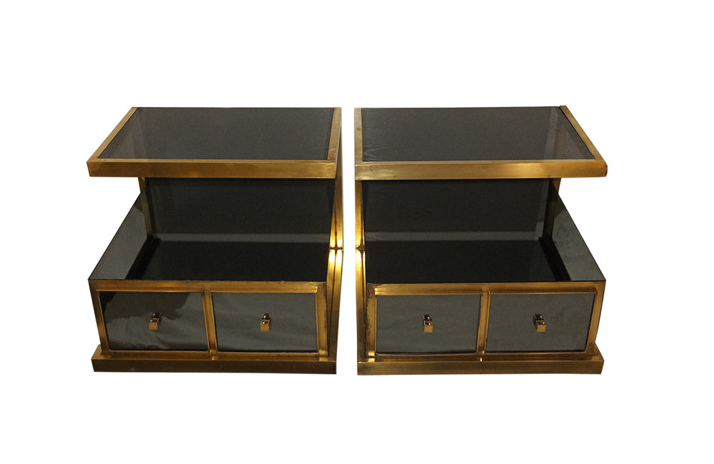 Michel Pigneres Nightstands - French Mid Century Furniture - Mid Century bedside tables - AD & PS Antiques