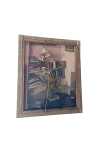 Unframed, oil on canvas still-life painting, very evocative of The Bloomsbury Group, especially the work of Duncan Grant 