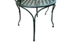 Set Of Four French Iron Green Garden Armchairs - French Garden Antiques - Garden Antiques - French Garden Chairs - AD & PS Antiques