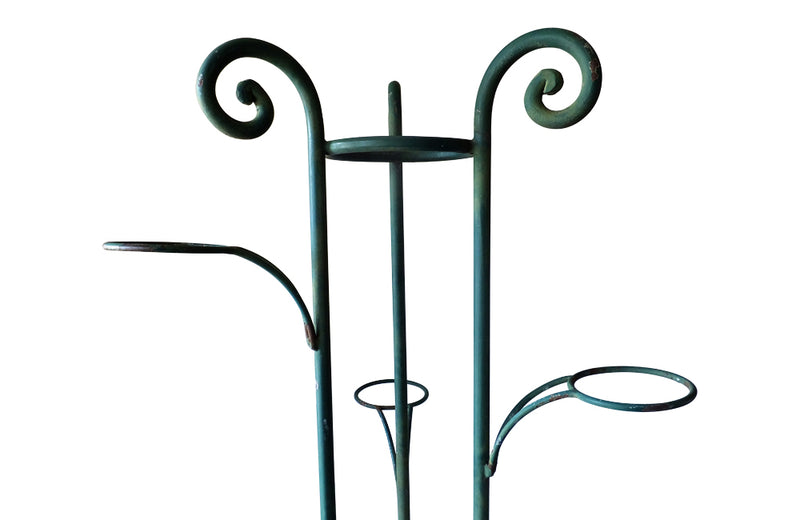 TALL FRENCH IRON FLORISTS PLANT STAND