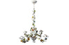 VINTAGE FLORAL TOLE CHANDELIER